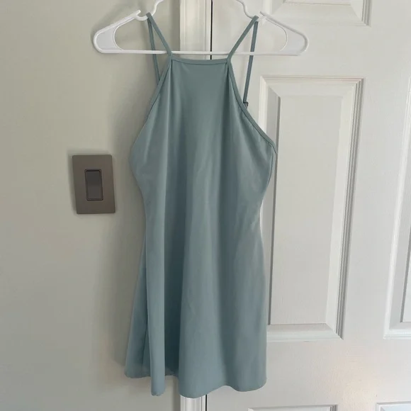 Abercrombie & Fitch A&F Traveler Built In Shorts Sleeveless Blue Dress SP Comfy - Picture 2 of 9